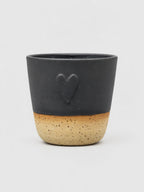 Ceramiczna Czarka Mat Black Heart 200 ml