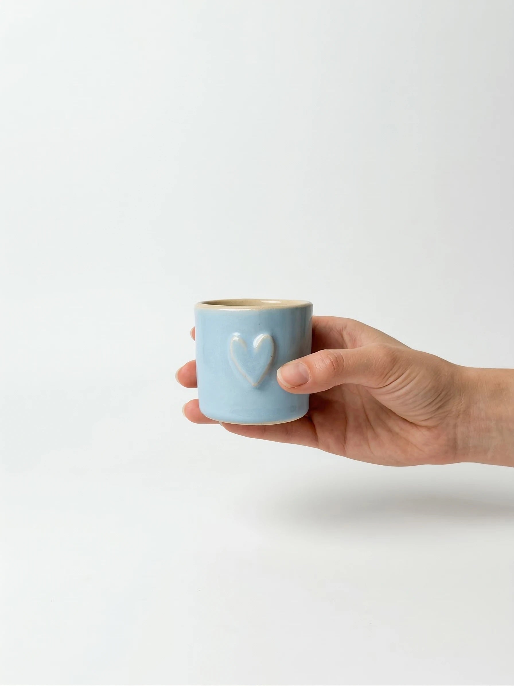 Kubek do Espresso Baby Blue Heart 100 ml