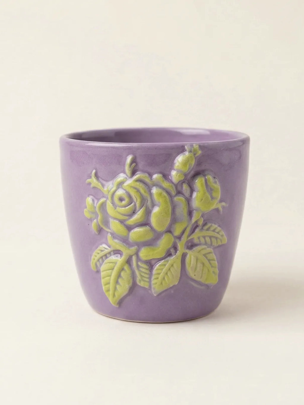 Czarka Ceramiczna Zielona Róża 200 ml