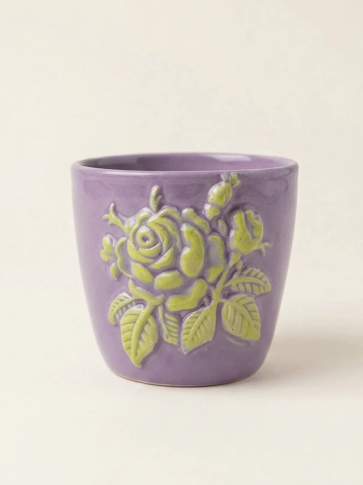 Czarka Ceramiczna Zielona Róża 200 ml