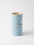 Kubek do Espresso Baby Blue Heart 100 ml