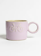 Ceramiczny Kubek Fioletowy Bike 280 ml