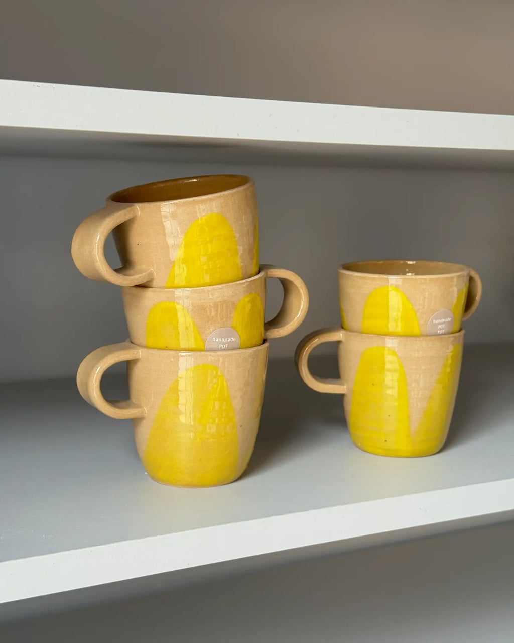 Kubek Ceramiczny Yellow Vintage 200 ml