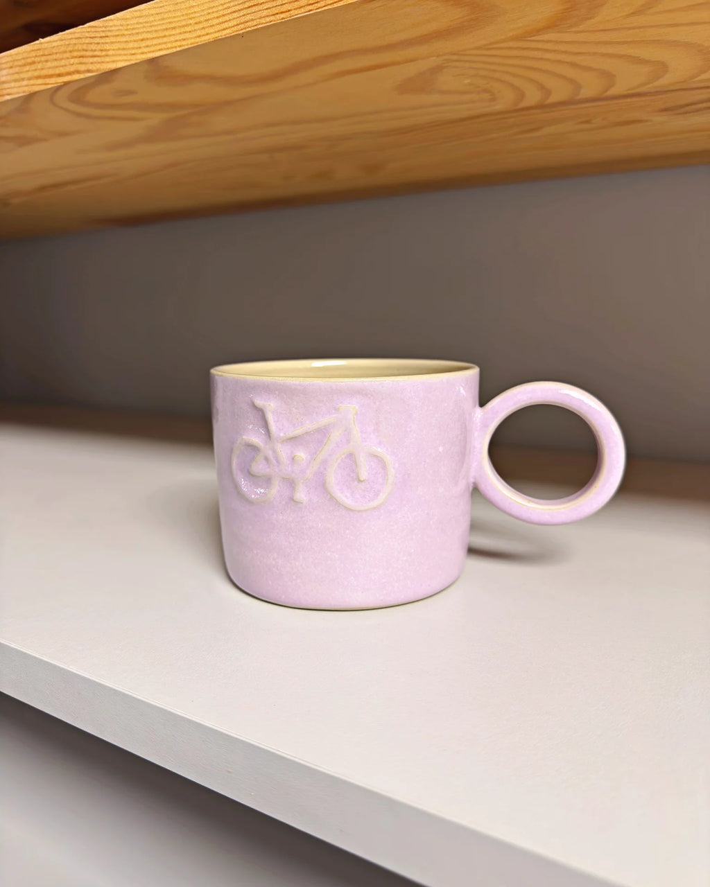 Ceramiczny Kubek Fioletowy Bike 280 ml
