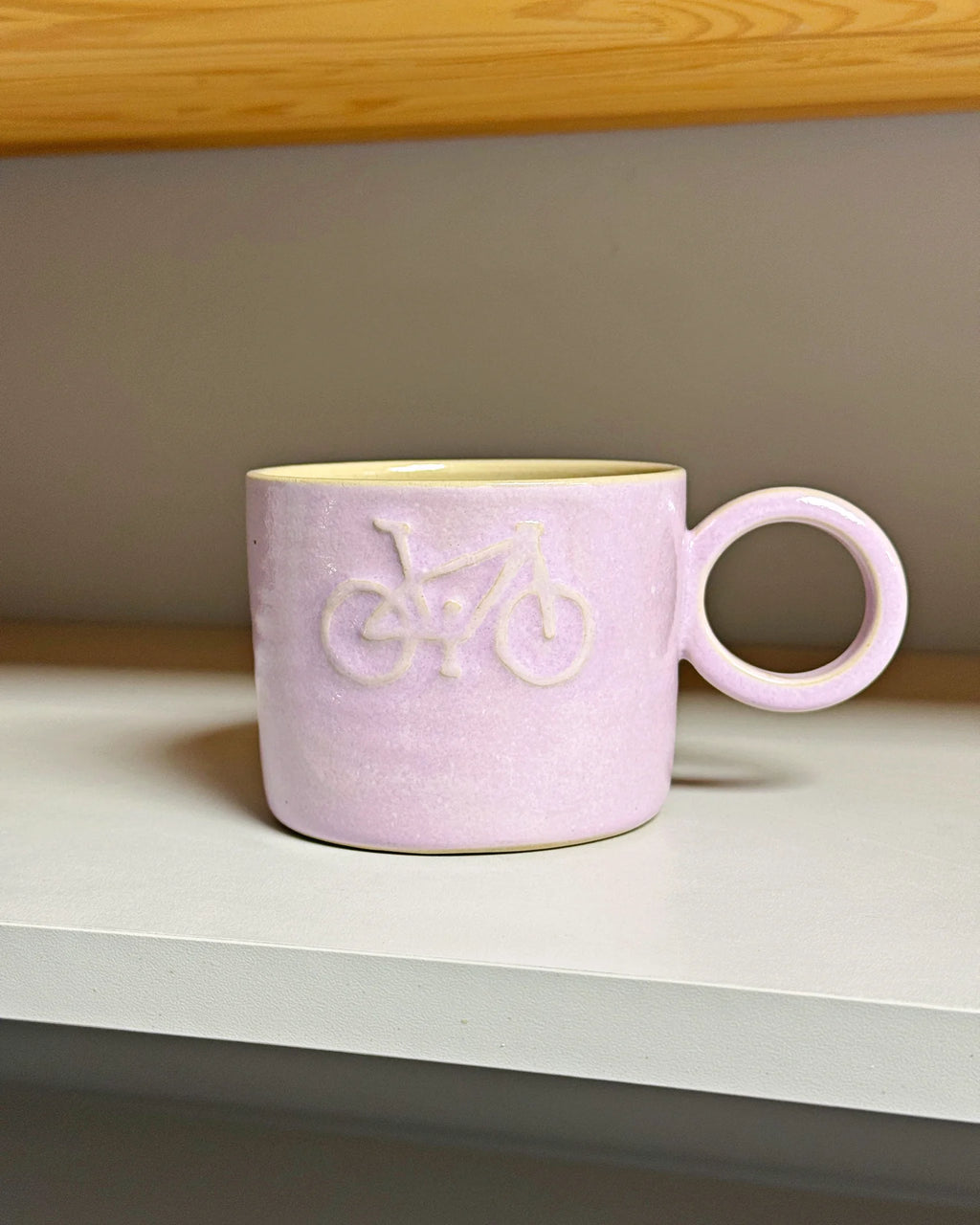 Ceramiczny Kubek Fioletowy Bike 280 ml