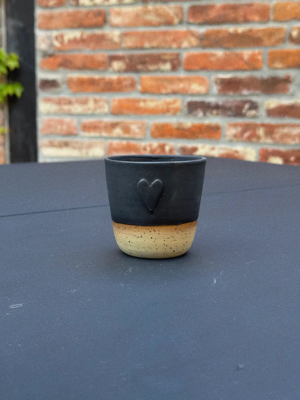 Ceramiczna Czarka Mat Black Heart 200 ml
